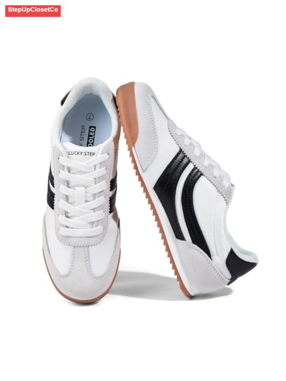 Retro Stitched Nylon Suede Tennis Sneakers Lightweight Slip-Resistant